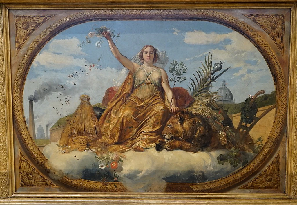  38-Decorazione nella Salle des Pas Perdus del Palazzo Bourbon-7 